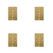 PACK Premium Double Phosphor Bronze Washered Hinge 76x50x3mm Polished Brass Finish Door Hinges