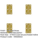 PACK Premium Polished Brass Plain Butt Hinge 63x35x1.5mm Durable Door Hardware Door Hinges-1