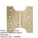 Durable Budget Parliament Hinge 102x100x4mm Polished Brass Door Hinges-1