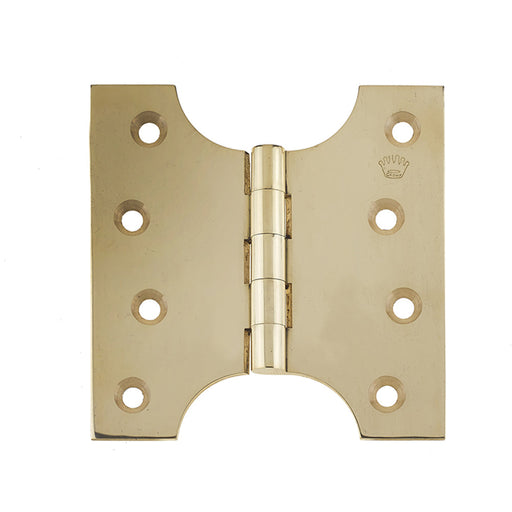 Durable Budget Parliament Hinge 102x100x4mm Polished Brass Door Hinges