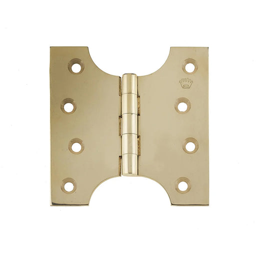 Durable Budget Parliament Hinge 102x124x4mm Polished Brass Door Hinges