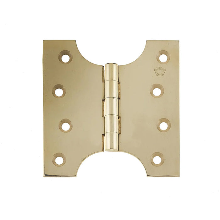 Durable Budget Parliament Hinge 102x124x4mm Polished Brass Door Hinges