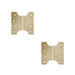 PACK Durable Budget Parliament Hinge 102x124x4mm Polished Brass Door Hinges (1)