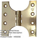 Durable Budget Parliament Hinge 102x151x5mm Polished Brass Door Hinges-1