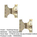 PACK Durable Budget Parliament Hinge 102x151x5mm Polished Brass Door Hinges (1)-1