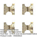 PACK Durable Budget Parliament Hinge 102x151x5mm Polished Brass Door Hinges-1