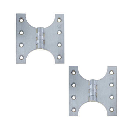 PACK Durable Budget Parliament Hinge 102x151x5mm Satin Chrome Door Hinges (1)