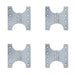 PACK Durable Budget Parliament Hinge 102x151x5mm Satin Chrome Door Hinges