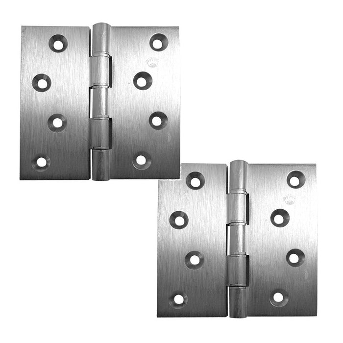 PACK High-Quality Satin Chrome Projection Hinge 102x125x3.5mm Durable Installation Door Hinges (1)