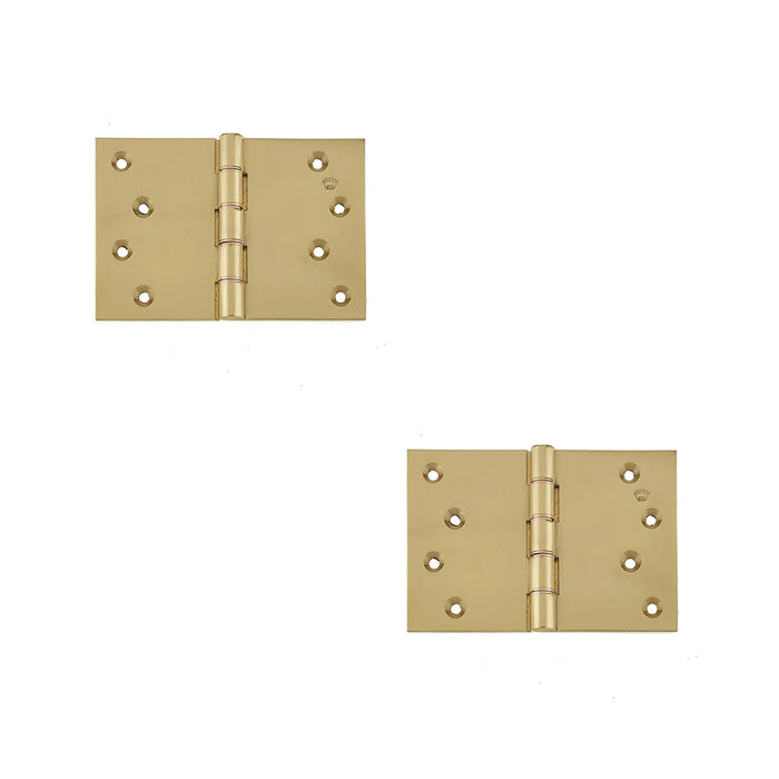 PACK Premium Projection Hinge 102x151x3.5mm Polished Brass Finish Door Hinges (1)