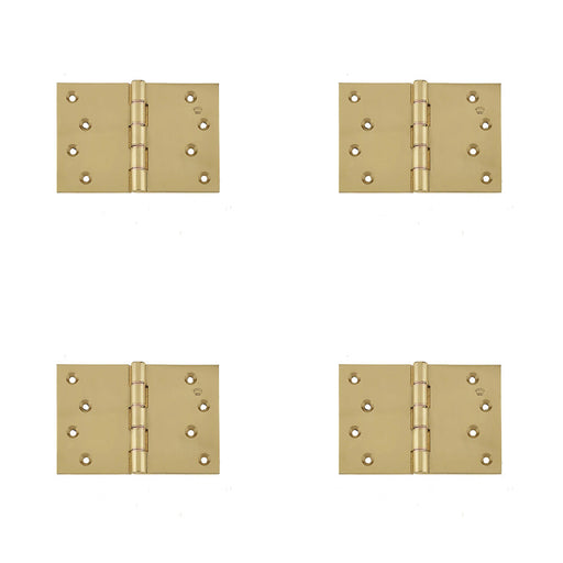 PACK Premium Projection Hinge 102x151x3.5mm Polished Brass Finish Door Hinges