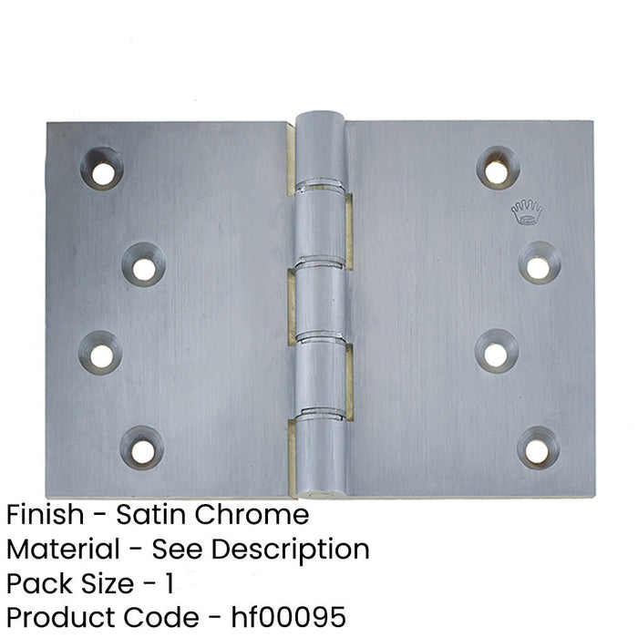 High-Quality Satin Chrome Projection Hinge 102x151x3.5mm Smooth Operation Door Hinges-1