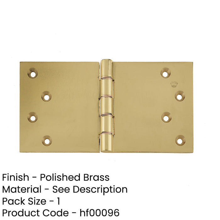 High-Quality Projection Hinge Polished Brass 102x200x4.5mm Door Hinges-1