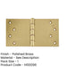 High-Quality Projection Hinge Polished Brass 102x200x4.5mm Door Hinges-1