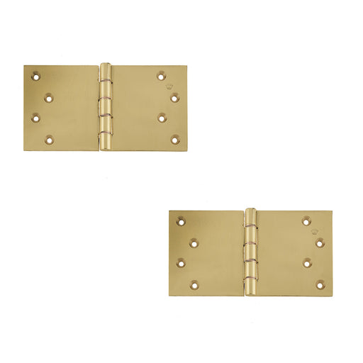 PACK High-Quality Projection Hinge Polished Brass 102x200x4.5mm Door Hinges (1)
