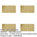 PACK High-Quality Projection Hinge Polished Brass 102x200x4.5mm Door Hinges-1