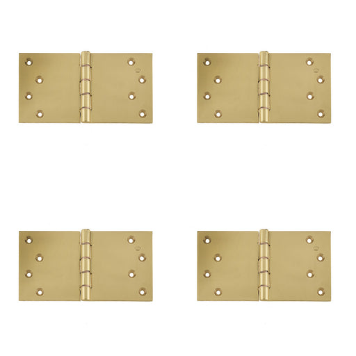 PACK High-Quality Projection Hinge Polished Brass 102x200x4.5mm Door Hinges