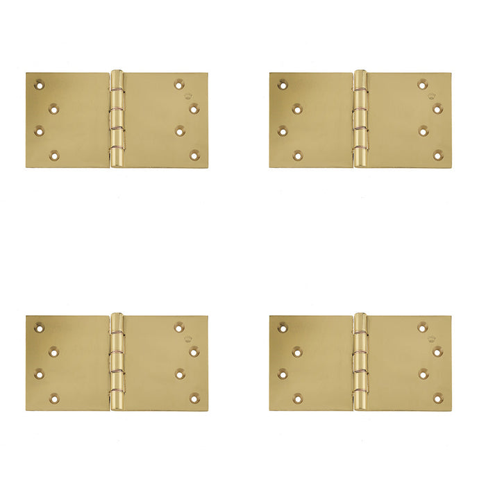PACK High-Quality Projection Hinge Polished Brass 102x200x4.5mm Door Hinges