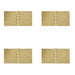 PACK High-Quality Projection Hinge Polished Brass 102x200x4.5mm Door Hinges