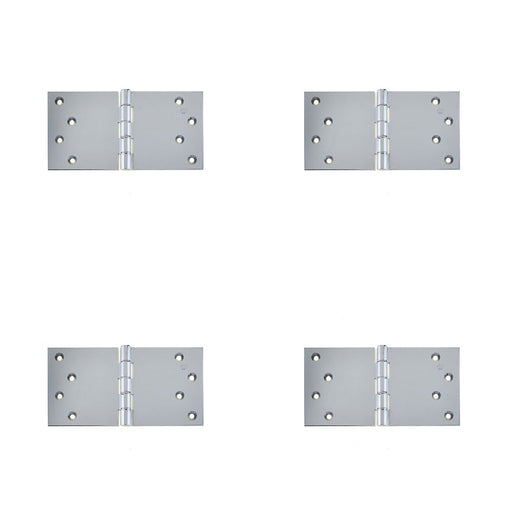PACK High-Quality Polished Chrome Projection Hinge 102x200x4.5mm Seamless Functionality Door Hinges