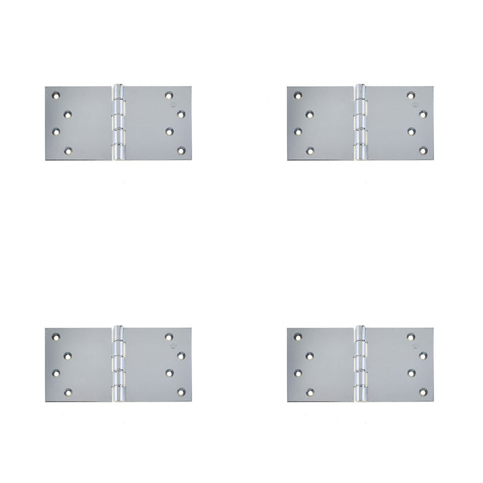 PACK High-Quality Polished Chrome Projection Hinge 102x200x4.5mm Seamless Functionality Door Hinges