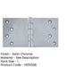 High-Quality Satin Chrome Projection Hinge 102x200x4.5mm Durable Door Functionality Door Hinges-1