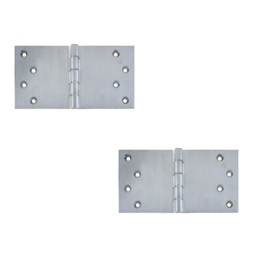 PACK High-Quality Satin Chrome Projection Hinge 102x200x4.5mm Durable Door Functionality Door Hinges (1)
