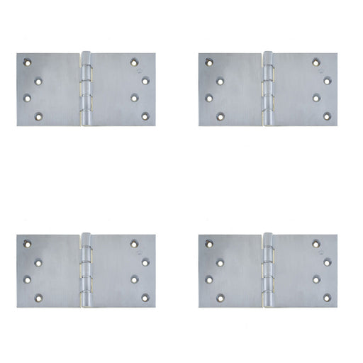 PACK High-Quality Satin Chrome Projection Hinge 102x200x4.5mm Durable Door Functionality Door Hinges