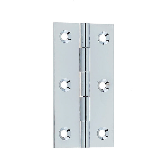 Premium Polished Chrome Plain Butt Hinge 76x42x1.5mm Smooth Operation Door Hinges