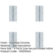 PACK Premium Polished Chrome Plain Butt Hinge 76x42x1.5mm Smooth Operation Door Hinges-1