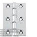 Double Phosphor Bronze Washered Hinge Polished Chrome 102x67x3mm Durability Style Door Hinges-1