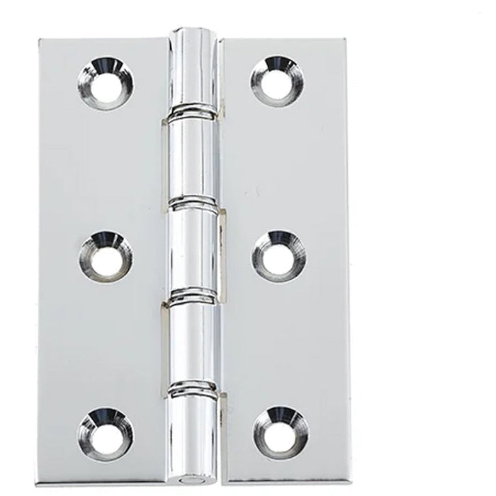Double Phosphor Bronze Washered Hinge Polished Chrome 102x67x3mm Durability Style Door Hinges