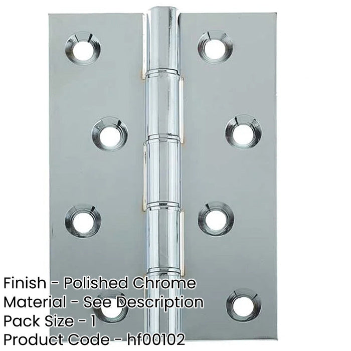 Premium Double Phosphor Bronze Washered Hinge Polished Chrome Finish Door Hinges-1
