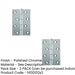 PACK Premium Double Phosphor Bronze Washered Hinge Polished Chrome Finish Door Hinges (1)-1