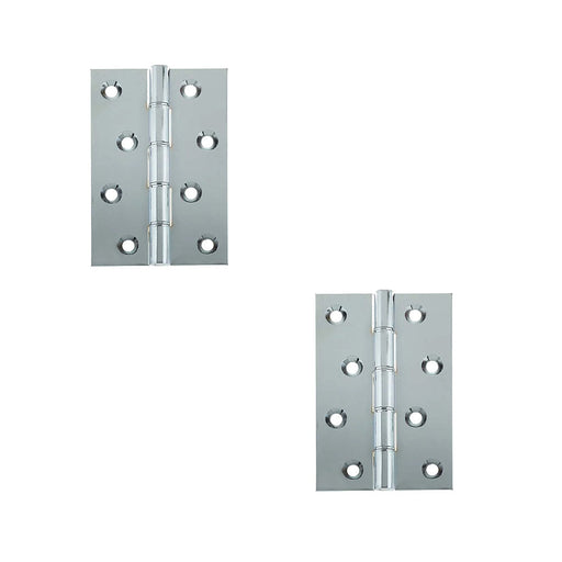 PACK Premium Double Phosphor Bronze Washered Hinge Polished Chrome Finish Door Hinges (1)