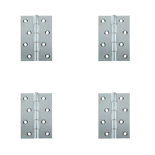 PACK Premium Double Phosphor Bronze Washered Hinge Polished Chrome Finish Door Hinges