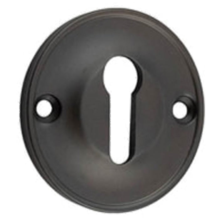 40mm Dark Bronze Standard Keyway Escutcheon Luxury Homes Solid Brass Hole Cover