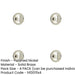 PACK 40mm Polished Nickel Keyway Escutcheon Luxury Homes Solid Brass Hole Cover-1