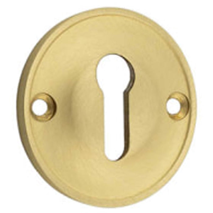 40mm Satin Brass Keyway Escutcheon Luxurious Homes Solid Brass Hole Cover