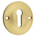 40mm Satin Brass Keyway Escutcheon Luxurious Homes Solid Brass Hole Cover