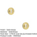 PACK 40mm Satin Brass Keyway Escutcheon Luxurious Homes Solid Brass Hole Cover (1)-1