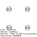PACK Premium 40mm Keyway Escutcheon Satin Nickel Finish Solid Brass Hole Cover-1