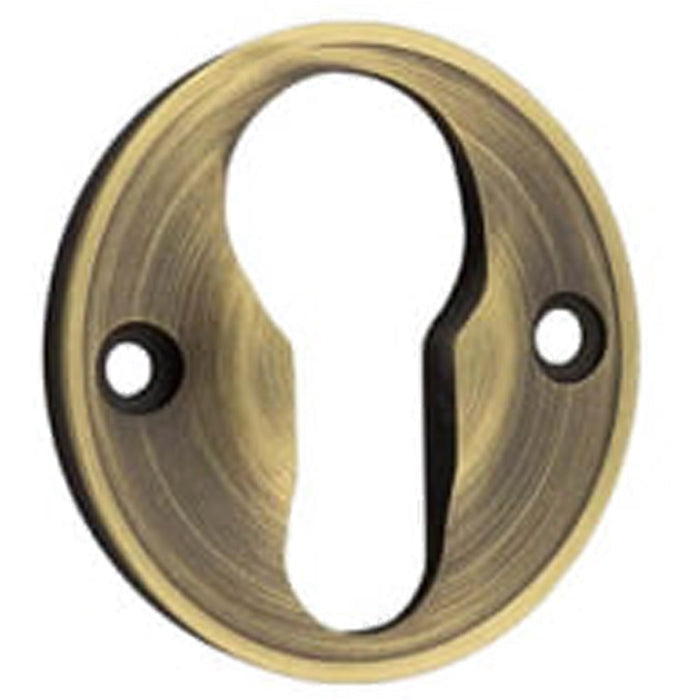 Elegant 40mm Euro Profile Escutcheon Antique Brass Finish Solid Brass Hole Cover