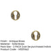 PACK Elegant 40mm Euro Profile Escutcheon Antique Brass Finish Solid Brass Hole Cover (1)-1