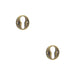 PACK Elegant 40mm Euro Profile Escutcheon Antique Brass Finish Solid Brass Hole Cover (1)