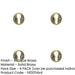 PACK Elegant 40mm Euro Profile Escutcheon Antique Brass Finish Solid Brass Hole Cover-1