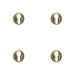 PACK Elegant 40mm Euro Profile Escutcheon Antique Brass Finish Solid Brass Hole Cover