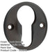 40mm Dark Bronze Euro Profile Escutcheon Luxury Homes Solid Brass Hole Cover-1