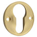 Elegant 40mm Satin Brass Euro Profile Escutcheon Luxury Homes Solid Brass Hole Cover