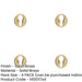 PACK Elegant 40mm Satin Brass Euro Profile Escutcheon Luxury Homes Solid Brass Hole Cover-1